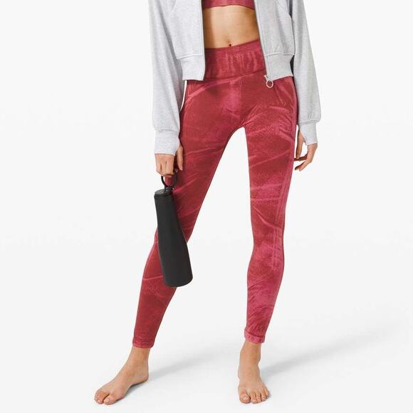 Lululemon Ebb to Street Tight Wash Stone Wash Chianti High Rise Legging Pant - Picture 12 of 12